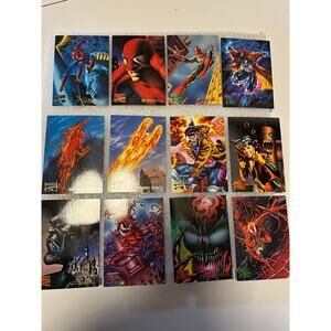 Marvel cards total of 19 collectibles see pics new condition
